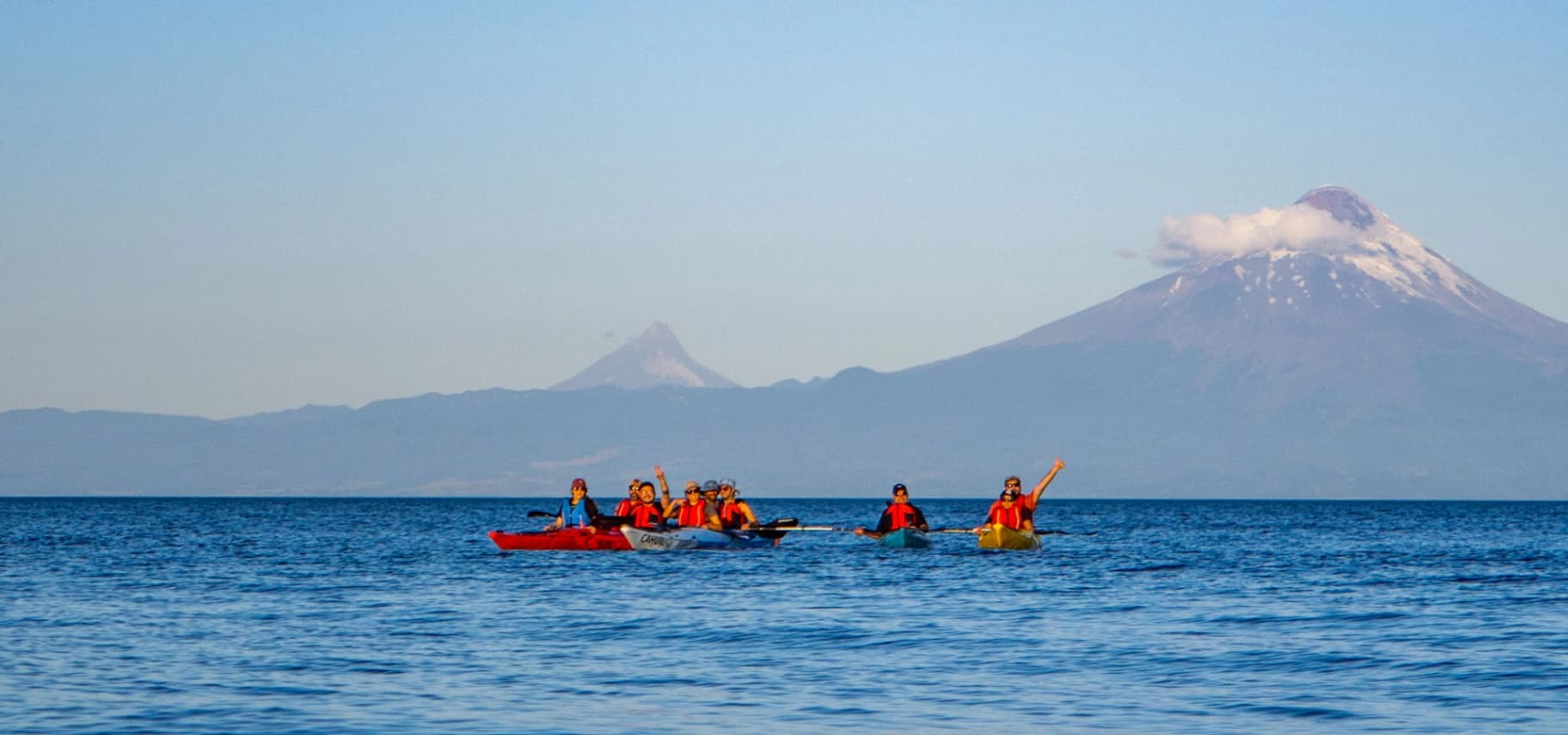 Banner de Kayak Lago Llanquihue ½ día – Ruta 7 volcanes